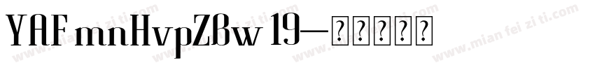YAF mnHvpZBw 19字体转换